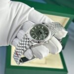 Rolex Datejust 126234 904L Steel Green Palm Dial 36mm Jub Super Clone - 图片 21