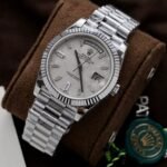 Rolex Day-Date 904L Steel Meteorite Dial With Diamonds 40mm Super Clone - 图片 3