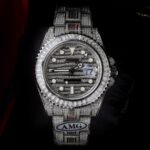 Rolex GMT-Master II 904L Steel Diamond Dial CZ Diamonds 40mm Oyster Super Clone