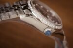 Rolex Datejust 316L Steel Blue Dial CZ Diamonds 31mm Jub EWF Replica - 图片 7