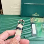 Rolex Cellini 50525 RG Plated White Dial 39mm Leather AAA Replica - 图片 7