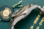 Rolex Datejust SS/RG Plated Black Dial CZ Diamonds 36mm Jub Super Clone - 图片 7