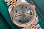 Rolex Datejust SS/RG Plated Wimbledon Grey Dial 41mm Jub Super Clone - 图片 5
