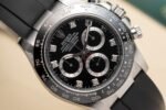 Rolex Daytona 116519LN 904L Steel Black Dial CZ Diamonds 40mm Oysterflex Super Clone - 图片 4