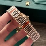 Rolex Day-Date 228345RBR RG Plated Chocolate Dial CZ Diamonds 40mm EWF Replica - 图片 4