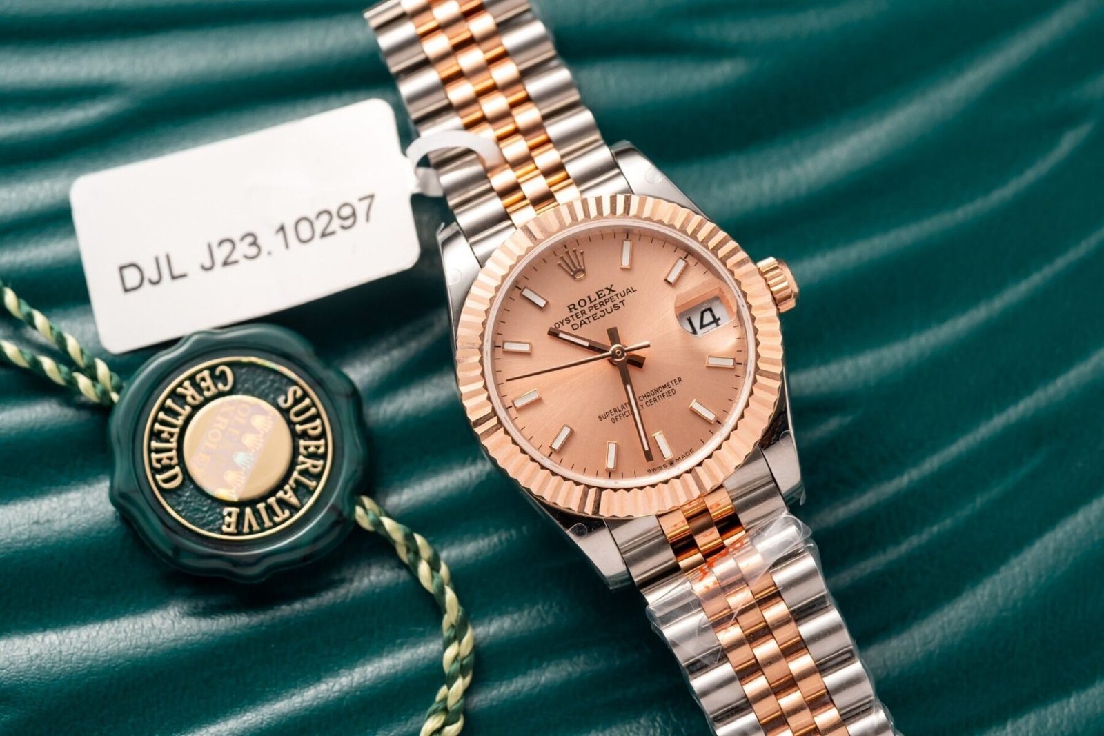 1750588401-167-1.jpg Rolex Datejust SS/RG Plated Pink Dial 31mm Jub Super Clone - 图片 1