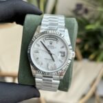 Rolex Day-Date 316L Steel Meteorite Dial CZ Diamonds 40mm GMF Replica - 图片 3