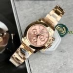 Rolex Daytona 116505 RG Plated Pink Dial CZ Diamonds 40mm Oyster Super Clone - 图片 3