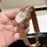 Rolex Day-Date RG Plated MOP Dial CZ Diamonds 36mm EWF Replica - 图片 5
