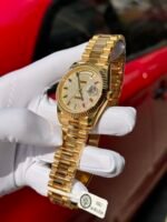Rolex Day-Date YG Plated Diamond Dial 40mm Super Clone - 图片 3