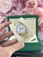 Rolex Datejust 278288 YG Plated White Enamel Dial CZ Diamonds 31mm AAA Replica - 图片 2