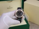 Rolex Yacht-Master RG Plated Black Dial Baguette Diamond 40mm Oysterflex Super Clone - 图片 2