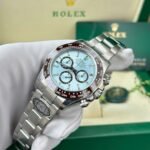 Rolex Daytona 126506 904L Steel Ice Blue Dial CZ Diamonds 40mm Oyster Super Clone - 图片 2