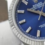 Rolex Day-Date 128236 904L Steel Blue Dial CZ Diamonds 36mm Super Clone - 图片 7