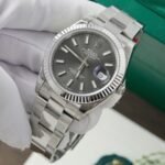 Rolex Datejust 126334 904L Steel Grey Dial 41mm Oyster Super Clone - 图片 2