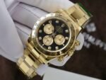 Rolex Daytona 116508 YG Plated Black Dial CZ Diamonds 40mm Oyster Super Clone - 图片 3