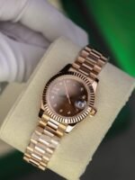 Rolex Lady-Datejust 279175-0004 RG Plated Chocolate Dial CZ Diamonds 28mm Super Clone - 图片 2