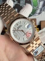 Rolex Land-Dweller 127335 Rose Gold White Honeycomb-Motif Dial 40mm Super Clone - 图片 2