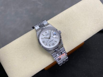 Rolex Land-Dweller 127234 904L Steel White Honeycomb-Motif Dial 36mm Super Clone