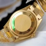 Rolex Day-Date YG Plated Green Dial CZ Diamonds 36mm Super Clone - 图片 7