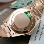 Rolex Day-Date RG Plated Blue Dial CZ Diamonds 40mm Super Clone - 图片 4