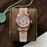 Rolex Datejust RG Plated Diamond Dial Baguette Diamond 31mm Super Clone