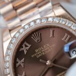 Rolex Datejust 278285rbr-0016 RG Plated Chocolate Dial With Diamonds 31mm Super Clone - 图片 4