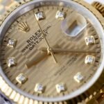 Rolex Datejust 126231 SS/YG Plated Champagne Motif Dial CZ Diamonds 36mm Jub Super Clone - 图片 4