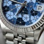 Rolex Datejust 316L Steel Flower Blue Dial CZ Diamonds 31mm Jub THBF Replica - 图片 6