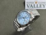 Rolex Day-Date 228236 904L Steel Ice Blue Dial 40mm Super Clone - 图片 2